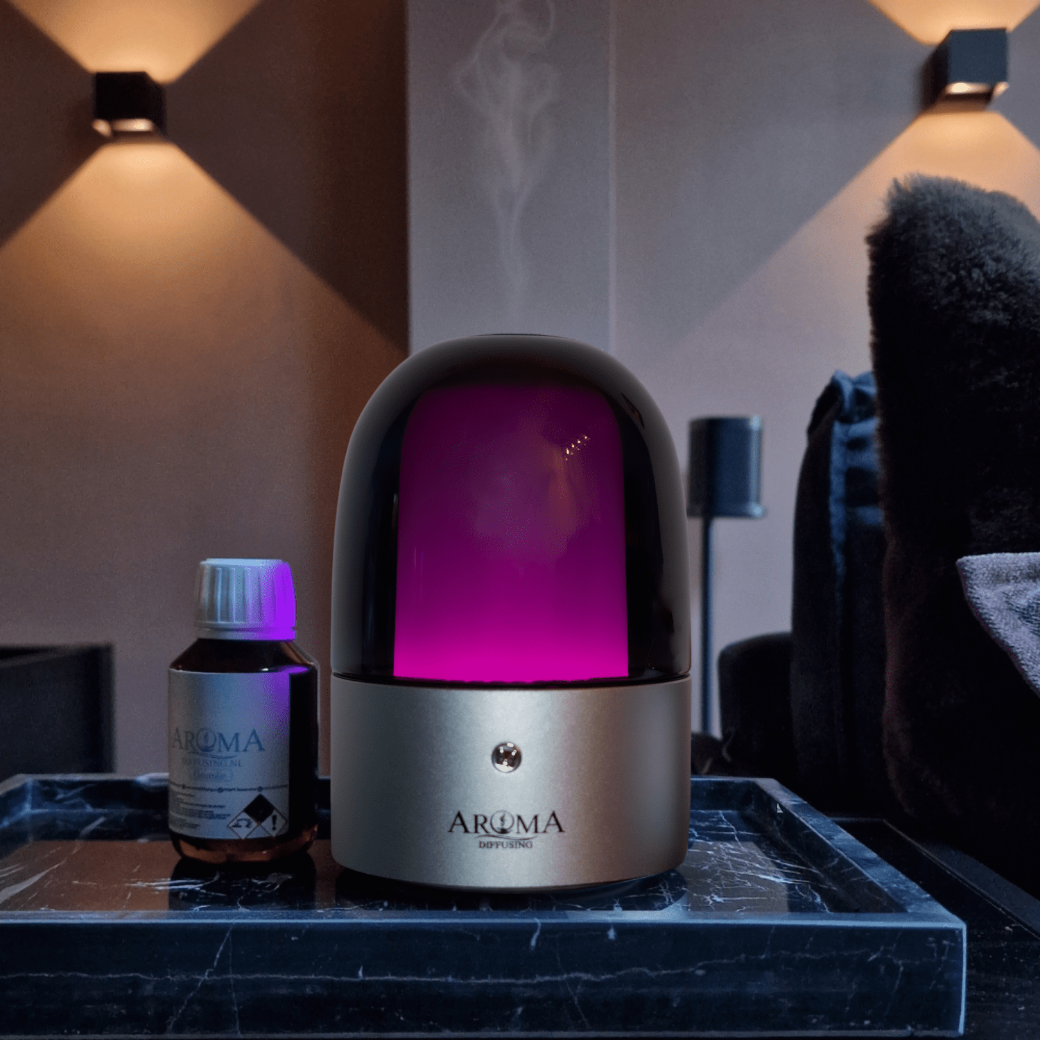 Geurmachine Geurolie Geurverspreider Aroma Diffuser Aroma Verfrisser Etherische Olie Mood - Geurmachine Mood 60m2 - AromaDiffusing