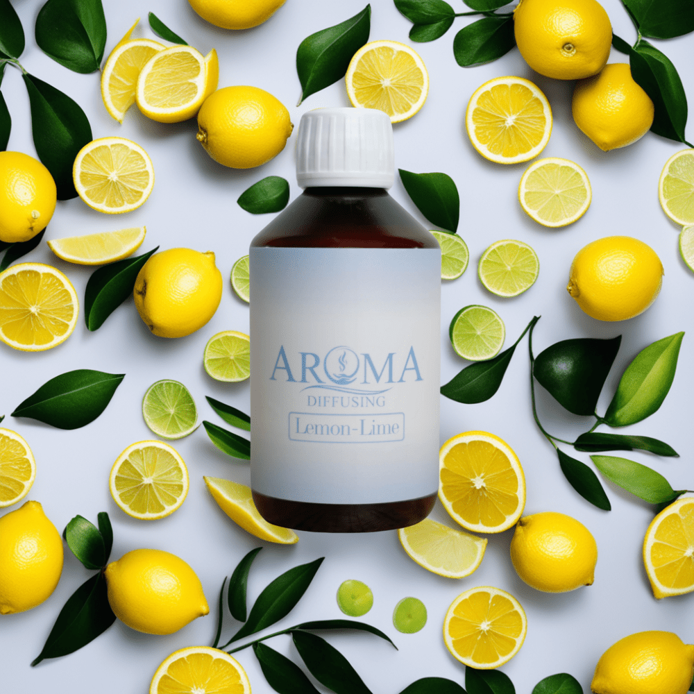AromaDiffusing Geurolien Inhoud 1000 ML Geuren Olie Verschillende Geuren Lemon - Lime - Geurolie Navulling - 1000ml - AromaDiffusing
