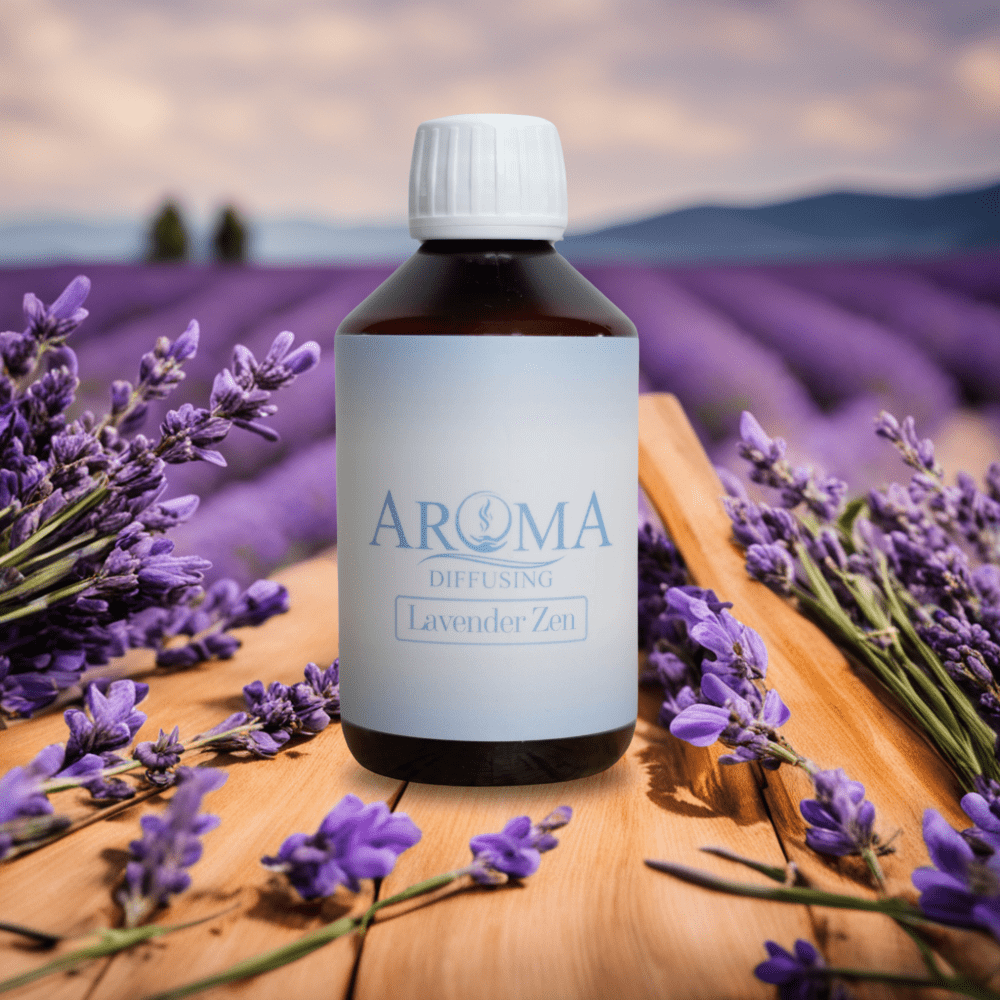 AromaDiffusing Geurolien Inhoud 1000 ML Geuren Olie Verschillende Geuren Lavender Zen - Geurolie Navulling - 1000ml - AromaDiffusing