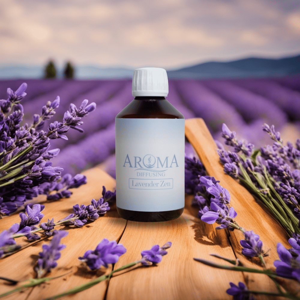 AromaDiffusing Geurolien Inhoud 250 ML Geuren Olie Verschillende Geuren Lavender Zen - Geurolie Navulling - 250ml - AromaDiffusing