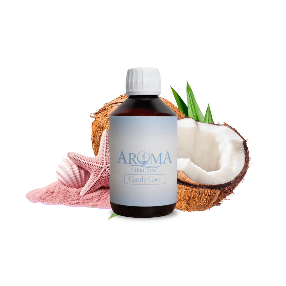 AromaDiffusing Geurolien Inhoud 250 ML Geuren Olie Verschillende Geuren Candy Coco - Geurolie Navulling - 250ml - AromaDiffusing