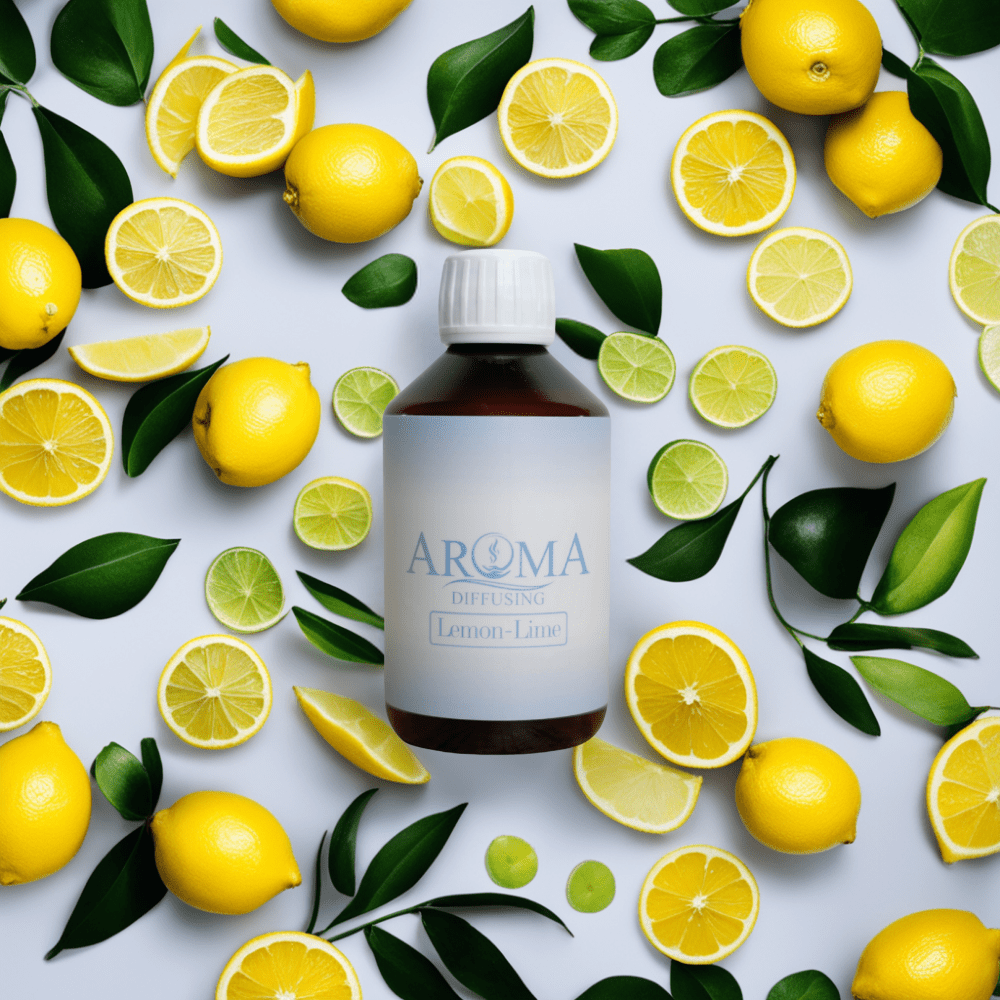 AromaDiffusing Geurolien Inhoud 250 ML Geuren Olie Verschillende Geuren Lemon - Lime - Geurolie Navulling - 250ml - AromaDiffusing