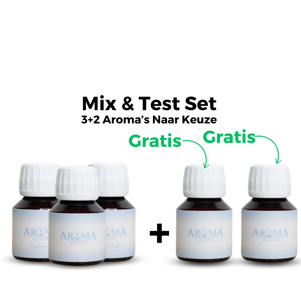 3+2 Gratis SALE - Mix en Test Set 5x50ml Geurolie