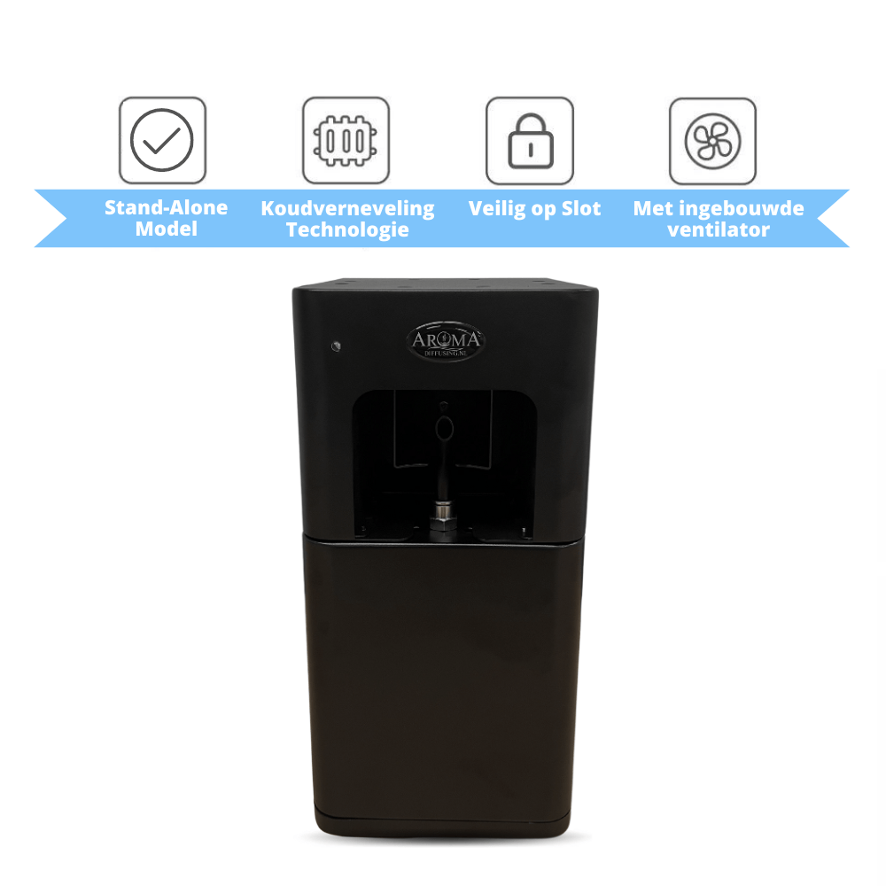 Aroma Geurmachine Classic 500m2 Stand Alone Ingebouwde Ventilator Kantoor Diffusing - [HUUR/PROEF] Geurmachine Classic - 1 Maand inclusief geurolie - AromaDiffusing